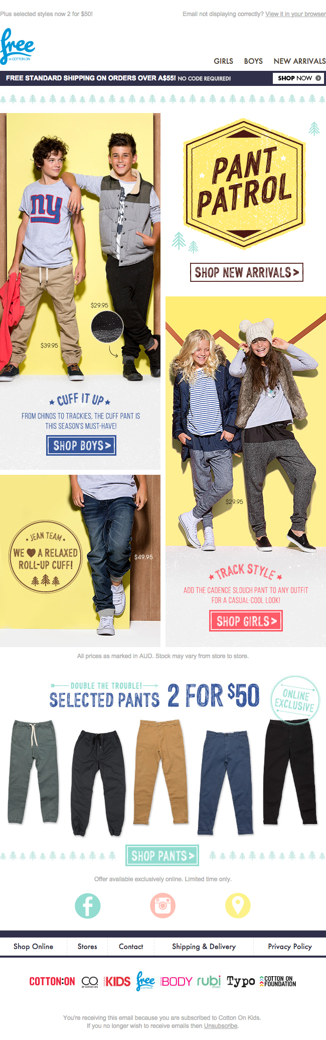 Free by Cotton On 201504 pants